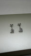 9ct White Gold Single Stone Lab-Grown Diamond Stud Earrings | 1.40ct Round Cut Diamonds