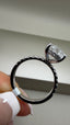 Platinum 3.40ct Oval Lab-Grown Diamond Engagement Ring | 3.00ct Centre