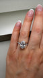 Platinum 3.40ct Oval Lab-Grown Diamond Engagement Ring | 3.00ct Centre