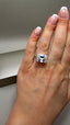 18ct Yellow Gold & Platinum Cushion Cut Lab-Grown Diamond Ring | 8.00ct