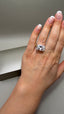 18ct Yellow Gold & Platinum Cushion Cut Lab-Grown Diamond Ring | 8.00ct