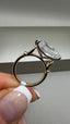 18ct Yellow Gold & Platinum Cushion Cut Lab-Grown Diamond Ring | 8.00ct