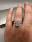 Platinum Cushion Cut Lab-Grown Diamond Ring | 3.40ct