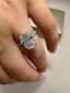 Platinum Cushion Cut Lab-Grown Diamond Ring | 3.40ct