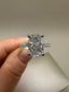 Platinum Cushion Cut Lab-Grown Diamond Ring | 3.45ct