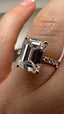 18ct Yellow Gold Emerald Cut Lab-Grown Diamond Ring | 3.45ct