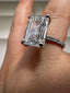 Platinum Emerald Cut Lab-Grown Diamond Ring | 4.35ct