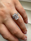 Platinum Emerald Cut Lab-Grown Diamond Ring | 4.35ct