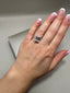 Platinum 5.45ct Lab-Grown Emerald Cut Diamond Ring | 5.00ct Centre