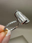 Platinum 5.45ct Lab-Grown Emerald Cut Diamond Ring | 5.00ct Centre