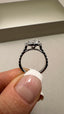 Platinum 1.90ct Lab-Grown Oval Cut Diamond Ring | 1.50ct Centre