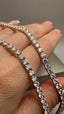 9ct Yellow Gold Lab-Grown Diamond Straight Tennis Necklace | 20.00ct Round Diamonds