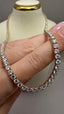 9ct Yellow Gold Lab-Grown Diamond Straight Tennis Necklace | 20.00ct Round Diamonds