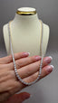 9ct Yellow Gold Lab-Grown Diamond Straight Tennis Necklace | 20.00ct Round Diamonds