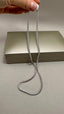 9ct White Gold Lab-Grown Diamond Straight Tennis Necklace | 10.00ct Round Diamonds