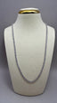 9ct White Gold Lab-Grown Diamond Straight Tennis Necklace | 10.00ct Round Diamonds