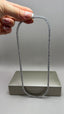 9ct White Gold Lab-Grown Diamond Straight Tennis Necklace | 20.00ct Round Diamonds