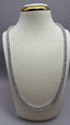 9ct White Gold Lab-Grown Diamond Straight Tennis Necklace | 20.00ct Round Diamonds