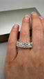 18ct Yellow Gold 5 Stone Radiant Lab-Grown Diamonds Ring | 5.00ct