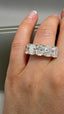18ct Yellow Gold 5 Stone Cushion Lab-Grown Diamonds Ring | 5.00ct