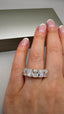 18ct Yellow Gold 5 Stone Cushion Lab-Grown Diamonds Ring | 5.00ct