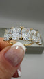 18ct Yellow Gold 5 Stone Cushion Lab-Grown Diamonds Ring | 5.00ct