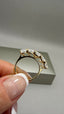 18ct Yellow Gold 5 Stone Cushion Lab-Grown Diamonds Ring | 5.00ct
