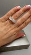 18ct Yellow Gold 5 Stone Oval Lab-Grown Diamonds Ring | 5.00ct