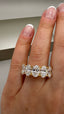 18ct Yellow Gold 5 Stone Oval Lab-Grown Diamonds Ring | 5.00ct