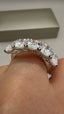 Platinum 5 Stone Cushion Lab-Grown Diamonds Ring | 5.00ct