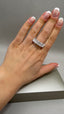 Platinum 5 Stone Cushion Lab-Grown Diamonds Ring | 5.00ct