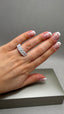 Platinum 5 Stone Radiant Cut Lab-Grown Diamonds Ring | 5.00ct