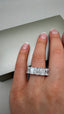 Platinum 5 Stone Radiant Cut Lab-Grown Diamonds Ring | 5.00ct