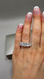Platinum 5 Stone Oval Lab-Grown Diamonds Ring | 5.00ct