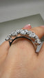 Platinum 5 Stone Oval Lab-Grown Diamonds Ring | 5.00ct