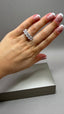 Platinum 5 Stone Oval Lab-Grown Diamonds Ring | 5.00ct