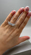 Platinum 5 Stone Oval Lab-Grown Diamonds Ring | 5.00ct