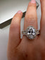 18ct Yellow Gold 2.30ct Lab-Grown Oval Cut Diamond Ring | 2.00ct Centre