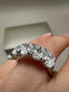 Platinum 5 Stone Oval Lab-Grown Diamonds Ring | 3.50ct