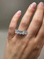 Platinum 5 Stone Oval Lab-Grown Diamonds Ring | 3.50ct