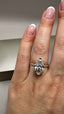 18ct Yellow Gold 3.45ct Lab-Grown Marquise Cut Diamond Engagement Ring | 3.00ct Centre