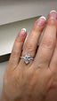 Platinum 2.45ct Lab-Grown Marquise Cut Diamond Ring | 2.00ct Centre