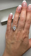 18ct Gold & Platinum 2.35ct Marquise Lab-Grown Diamond | 2.00ct Centre