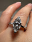 Platinum 1.60ct Marquise Lab-Grown Diamond | 1.50ct Centre