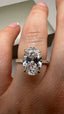 18ct Yellow Gold 3.40ct Oval Lab-Grown Diamond Engagement Ring | 3.00ct Centre