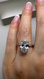 Platinum 3.00ct Oval Lab-Grown Diamond Engagement Ring | 3.00ct Centre