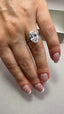 Platinum 3.00ct Oval Lab-Grown Diamond Engagement Ring | 3.00ct Centre