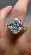 18ct Yellow Gold 3.30ct Oval Lab-Grown Diamond Engagement Ring | 3.00ct Centre