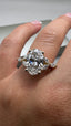 18ct Yellow Gold 3.30ct Oval Lab-Grown Diamond Engagement Ring | 3.00ct Centre
