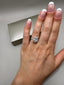 Platinum 3.35ct Oval Lab-Grown Diamond Engagement Ring | 3.00ct Centre